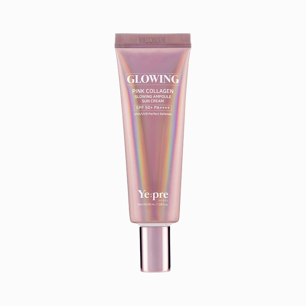 Ye:pre Pink Collagen Ampoule Sun Cream SPF50+ PA++++ 50ml Tone-Up Sunscreen _ Made in KOREA